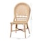 Baxton Studio Jelita Modern Bohemian Natural Brown Rattan 2-Piece Dining Chair Set 231-2PC-13233-ZORO - alternate 6